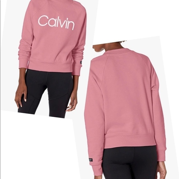 Calvin Klein Performance V-Shaped Mock Neck Pullover Sweatshirt - Picture 2 of 13